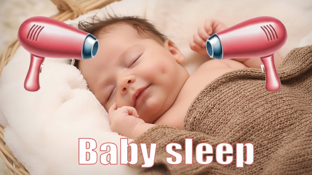 Föhn Geräusch für Tiefschlaf  Effektiver Weißer Lärm für Babys & Neugeborene