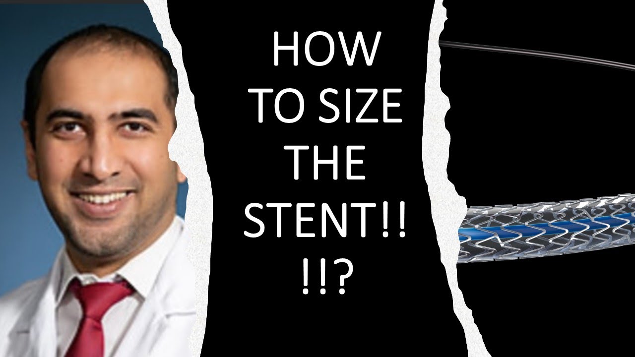 How to size the stent using angiography or intravascular imaging?