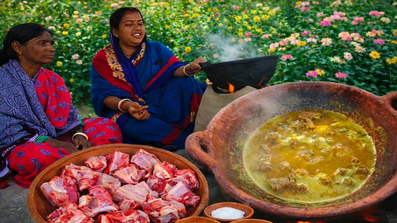 সরষের তেলে মাটন কষা 😍 | Authentic Bengali Mutton Kosha | village food | Mutton Kosha