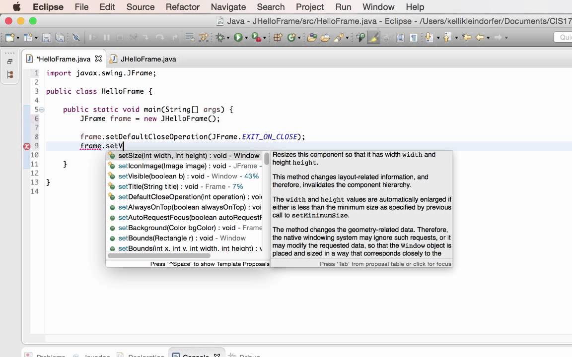 An Introduction to JFrame, JPanel and Click Listeners in Java Swing