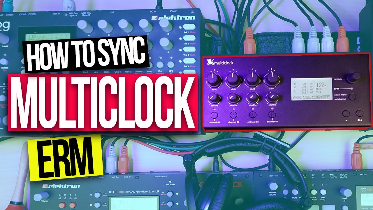 How to Sync the ERM Multiclock with Sequencers and Audio Interface