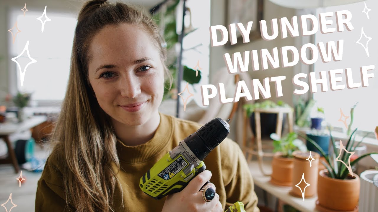 *DIY* Under Window Plant Shelf