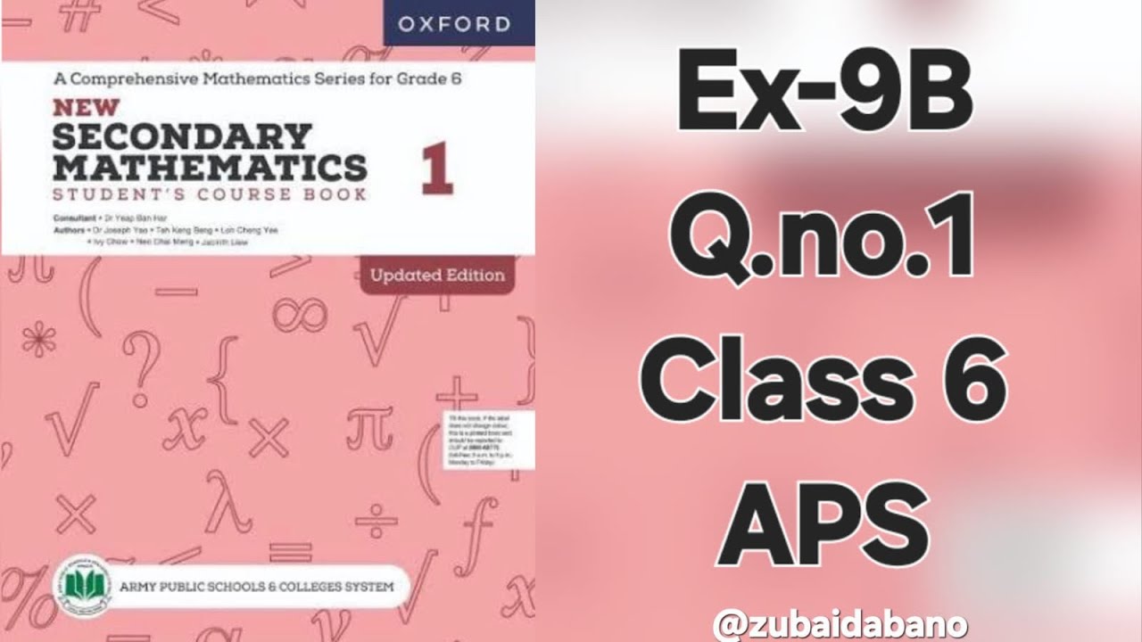 Ex 9B, Q.no.1, class6 ,APS | Detailed explanation | mathematics #all #notes #exam #trending #study 
