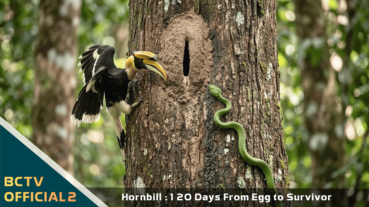Inside a Hornbill Mother’s Sealed Nest : 120 Days From Egg to Survivor