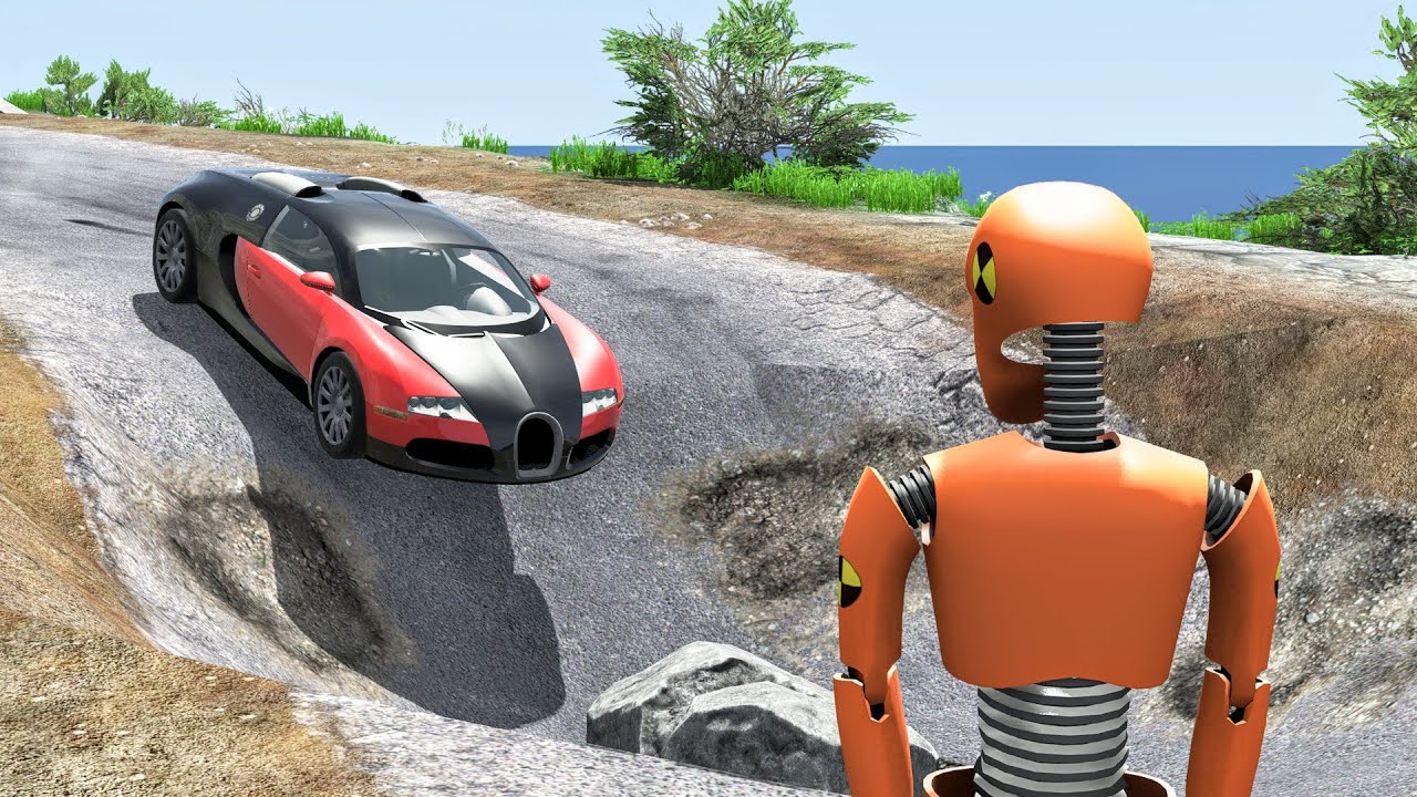 Cars vs Massive Potholes #4 – BeamNG Drive | CrashBoomPunk