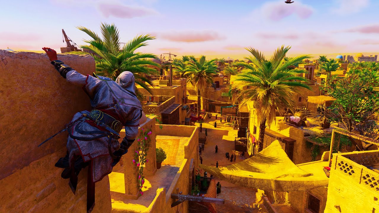 Assassins Creed Mirage Parkour | Calm Basim run for 2 mins