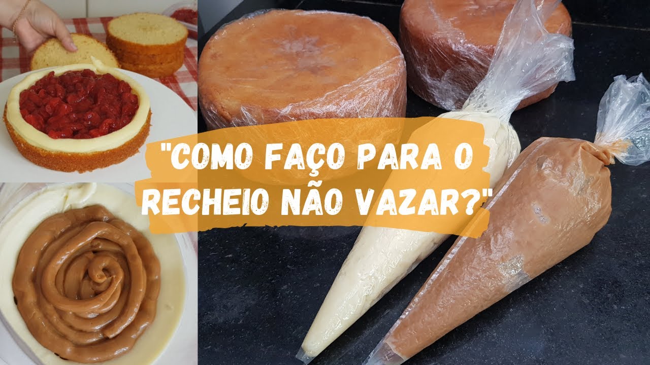 DUAS MANEIRAS INFALÍVEIS PARA O RECHEIO NÃO VAZAR DO BOLO