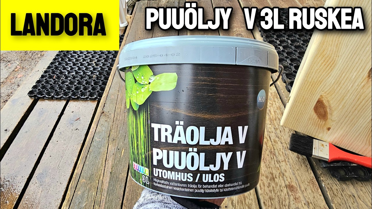LANDORA  Puuöljy V 3 l ruskea vesiliukoinen puuöljy