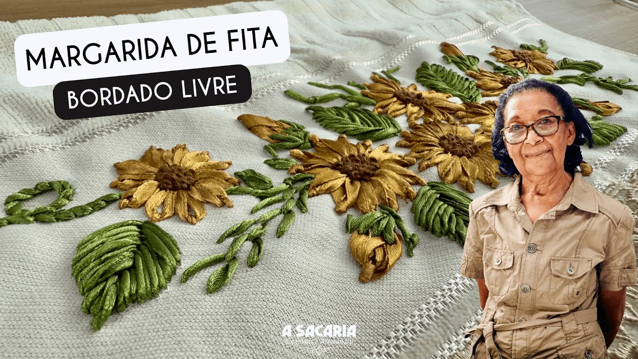 BORDADO MARGARIDA DE FITA ENEDINA BARBOSA