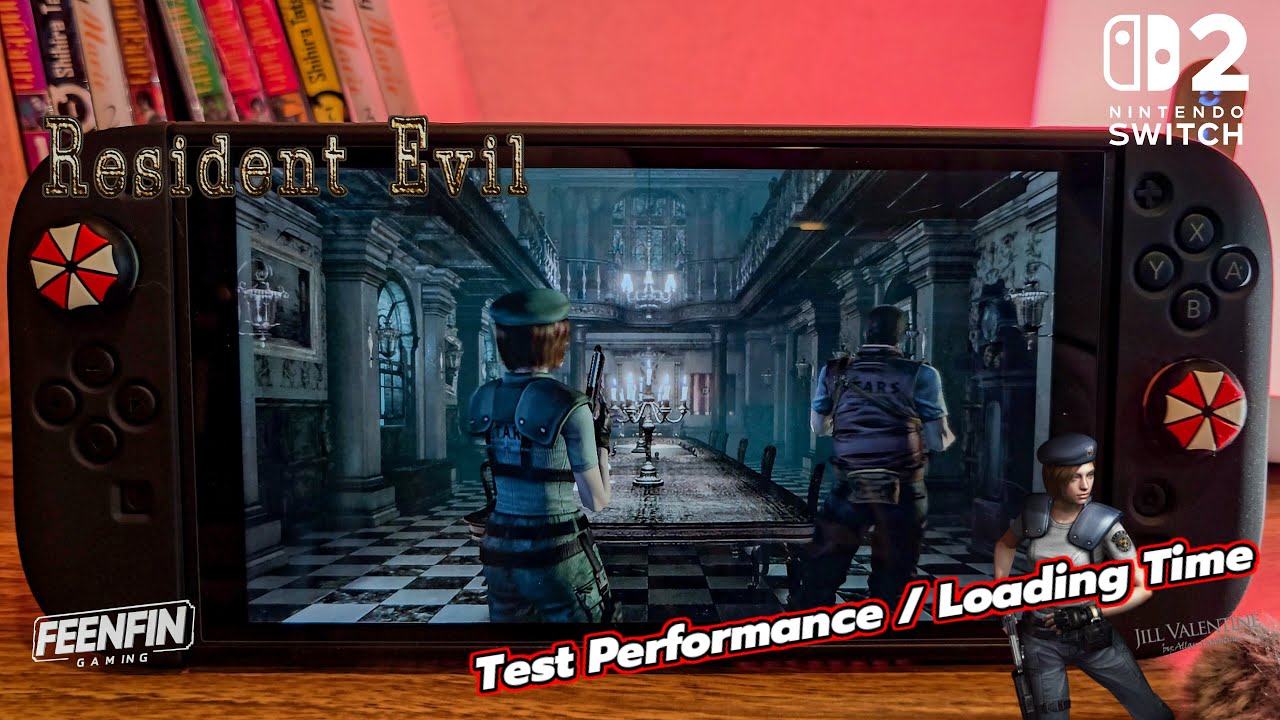Test Resident evil 1 on Nintendo Switch 2 handheld gameplay