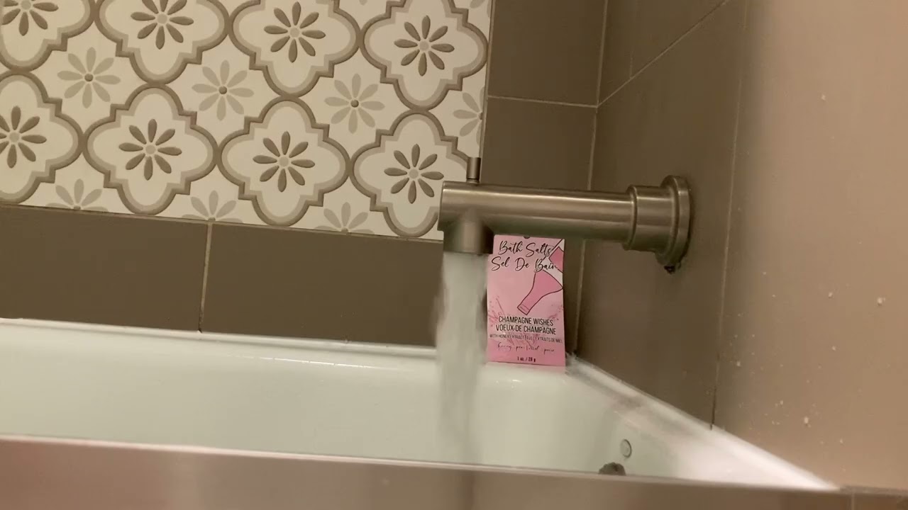Bathtub Filling ASMR // Tub Filling with Bath Salts 10 Hour Loop