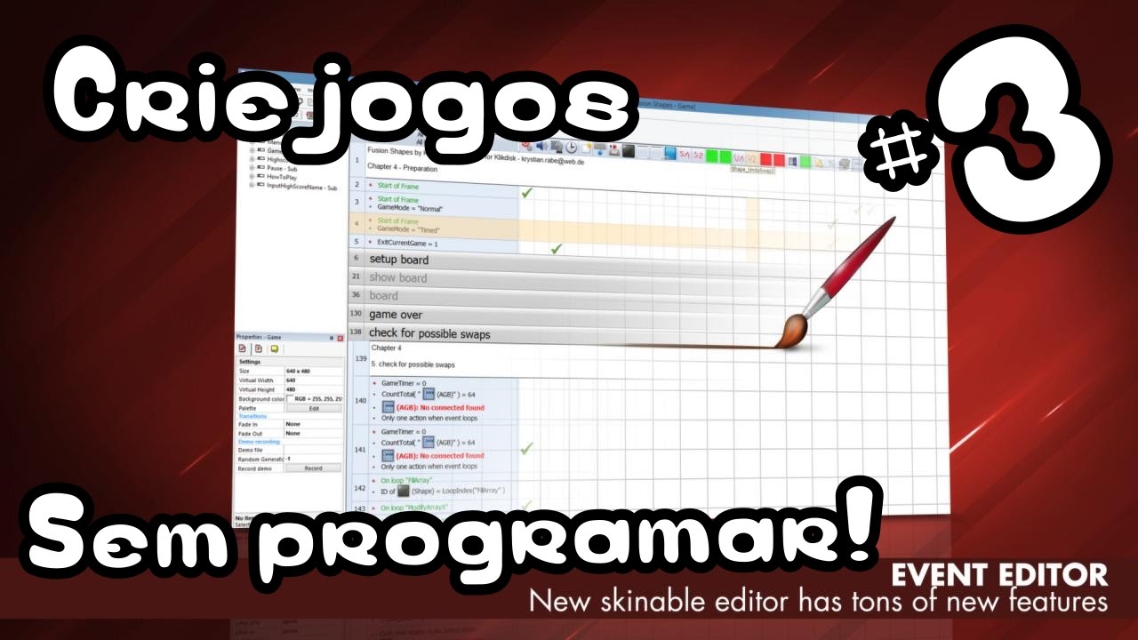 #3 - Tutorial - como criar um jogos sem programar com Clickteam Fusion 2.5