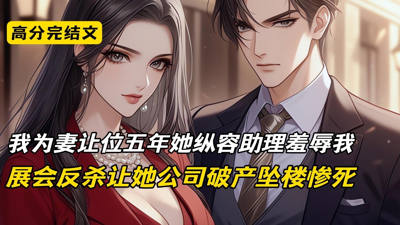 【爽文】付思礼为妻陈瑶让位五年，她纵容助理周俊才羞辱他、撸他职。他忍辱加入竞争对手，展会拿下过亿合同。陈瑶公司破产，与周俊才互殴致他死亡，她推他坠楼反自坠身亡#爽文 #完结文