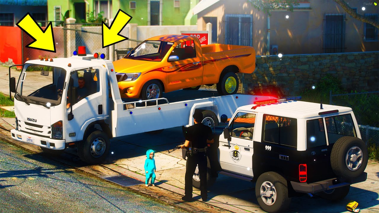 الطفل الغبي يعلم الشرطي مكان سيارة اخوه..! ( 3# ) 😂🔥- شوف وش صار GTA V