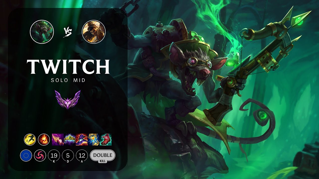 Twitch Mid vs Akshan - EUW Master Patch 13.13
