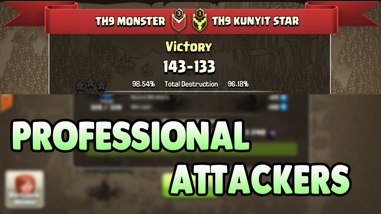 Town Hall 9 ( TH9 ) PROFESSIONAL ATTACKERS | New 3 Star War Attack Strategies 2017 | Clash Of Clans
