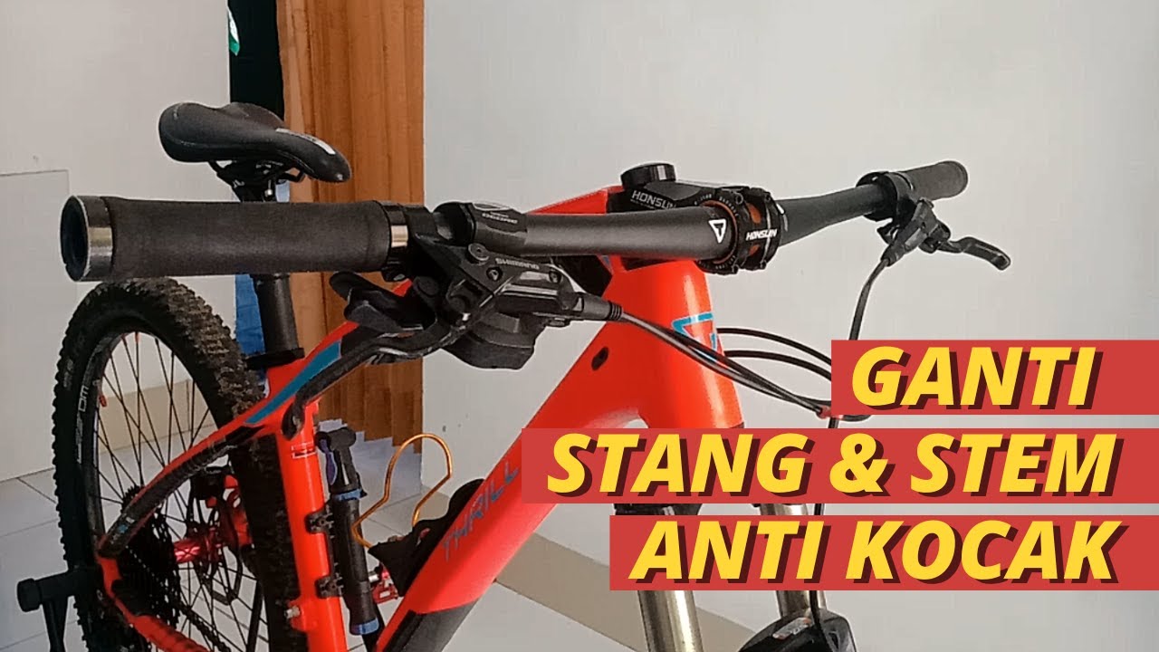 CARA GANTI STANG DAN STEM  SEPEDA MTB - SANGAT MUDAH UNTUK PEMULA