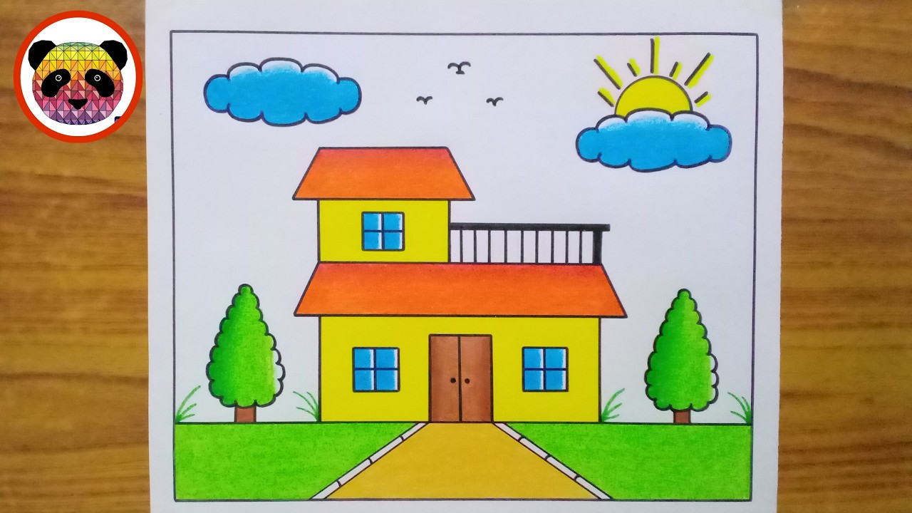 House Drawing / How to Draw a House / drawing house / drawing drawing / easy drawing / chitra