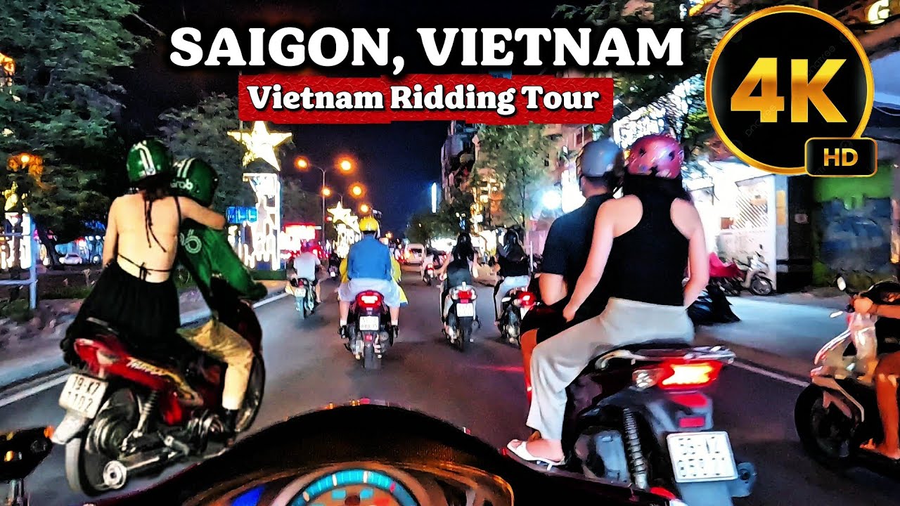Saigon Vietnam Nightlife Riding Tour 🇻🇳 | 4K HDR Street POV | Episode 1 | StreetRide with Thanh