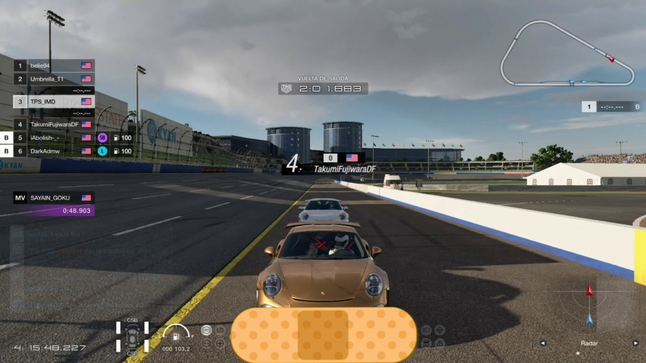 Drag GtSport TPS_IMD vs TakumiFujiwaraDF ~ ImtooFast4You98 (slow) ~ reach9mm GTR-GANG