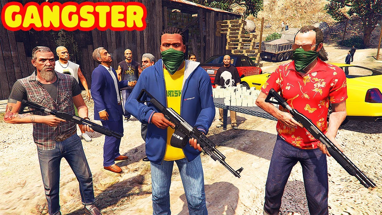 Franklin Become GANGSTER and Found the Other Gangster's Hideout in GTA 5 | SHINCHAN and CHOP