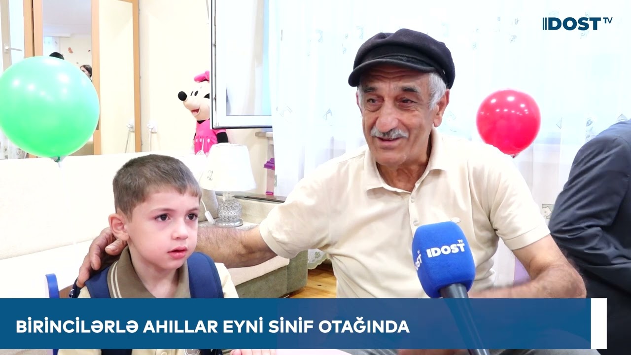 Birinci sinfə başlayan 1 saylı Uşaq evi sosial xidmət müəssisəsinin balaca sakinləri.