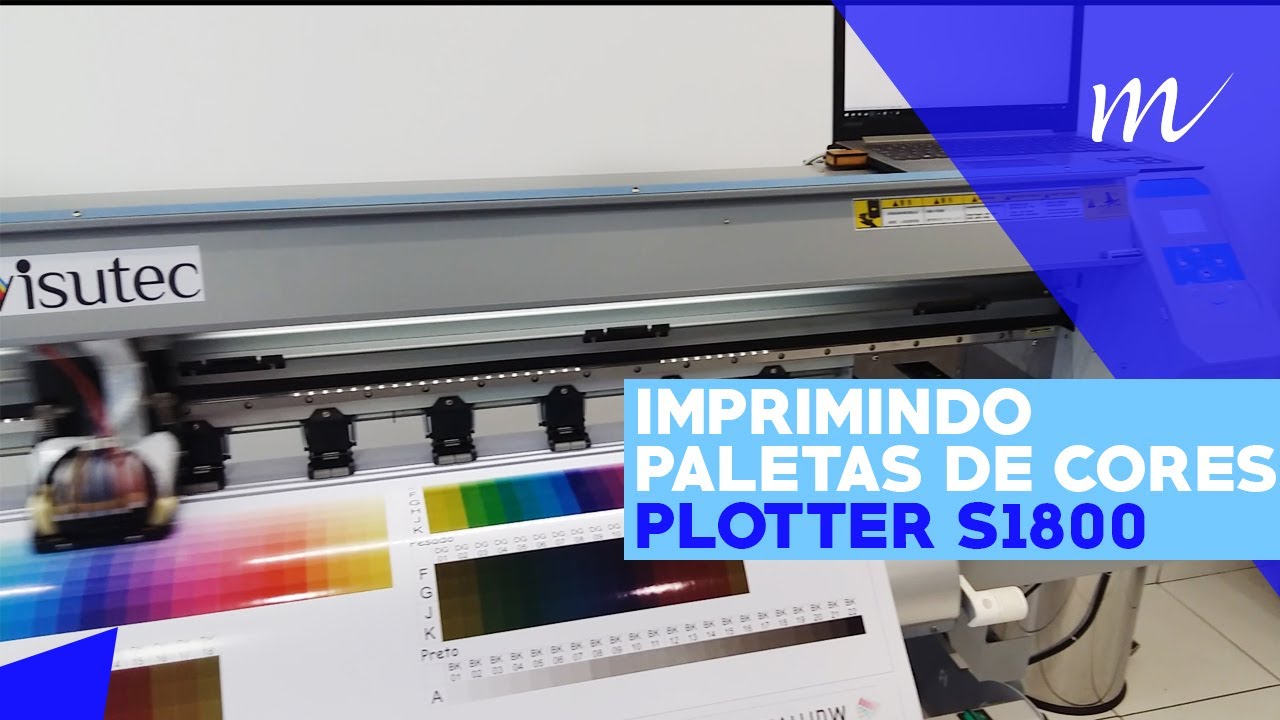 Multivisi | Plotter S1800 | Imprimindo paletas de cores