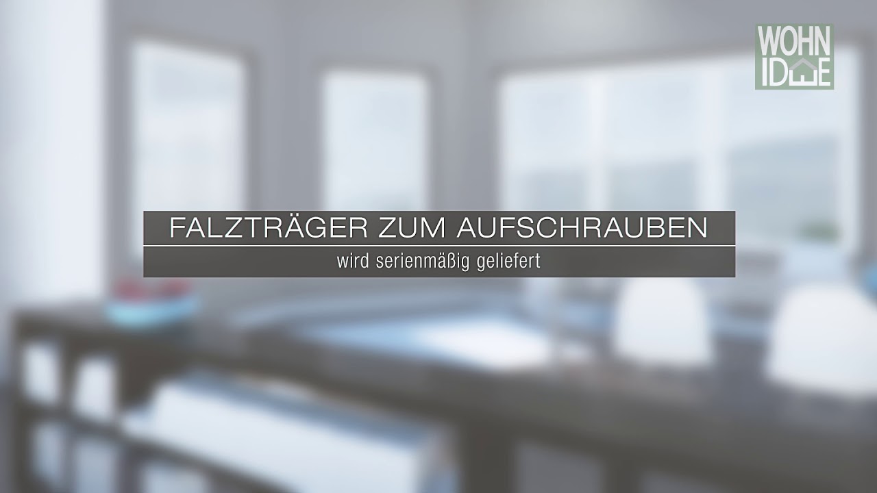 Wohnidee Plissee Concept - Falzträger Schrauben