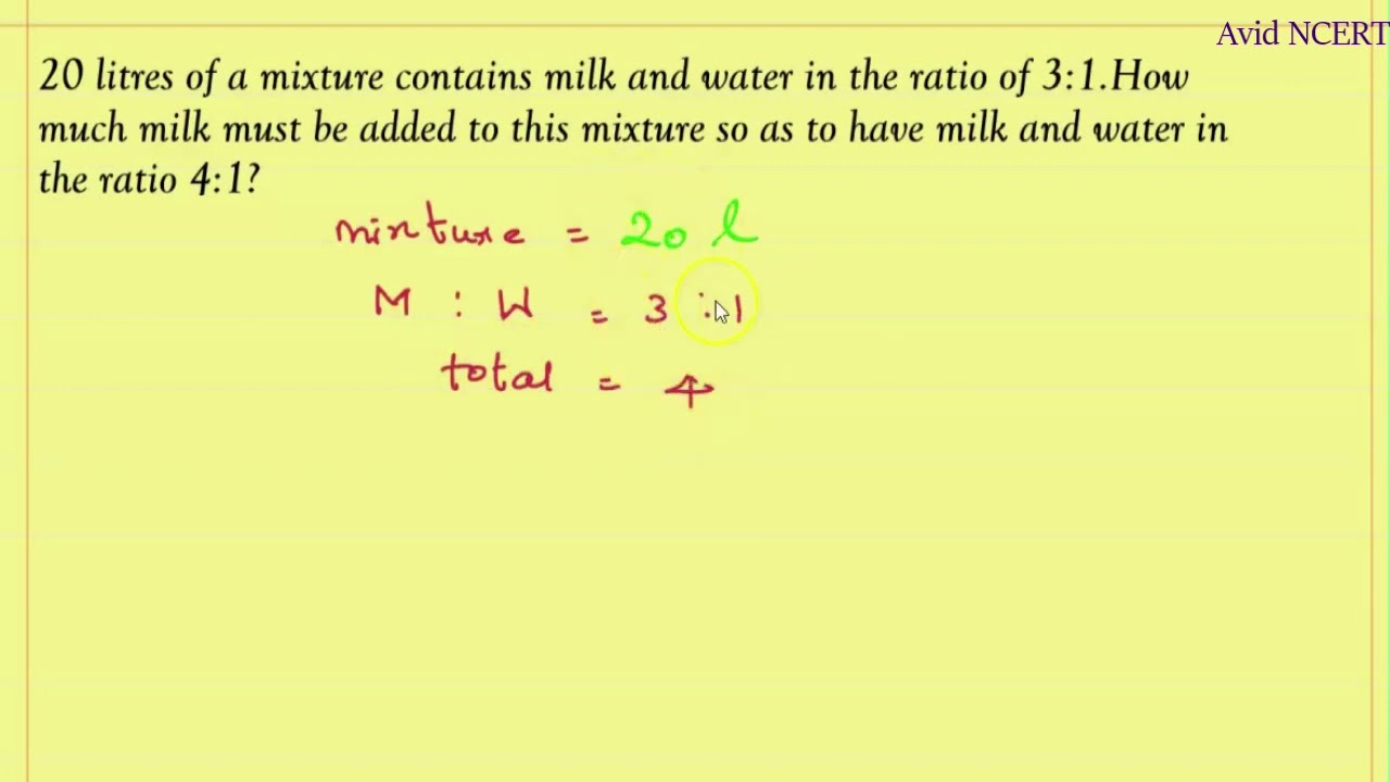 20 litres of a mixture contains milk and water in the ratio