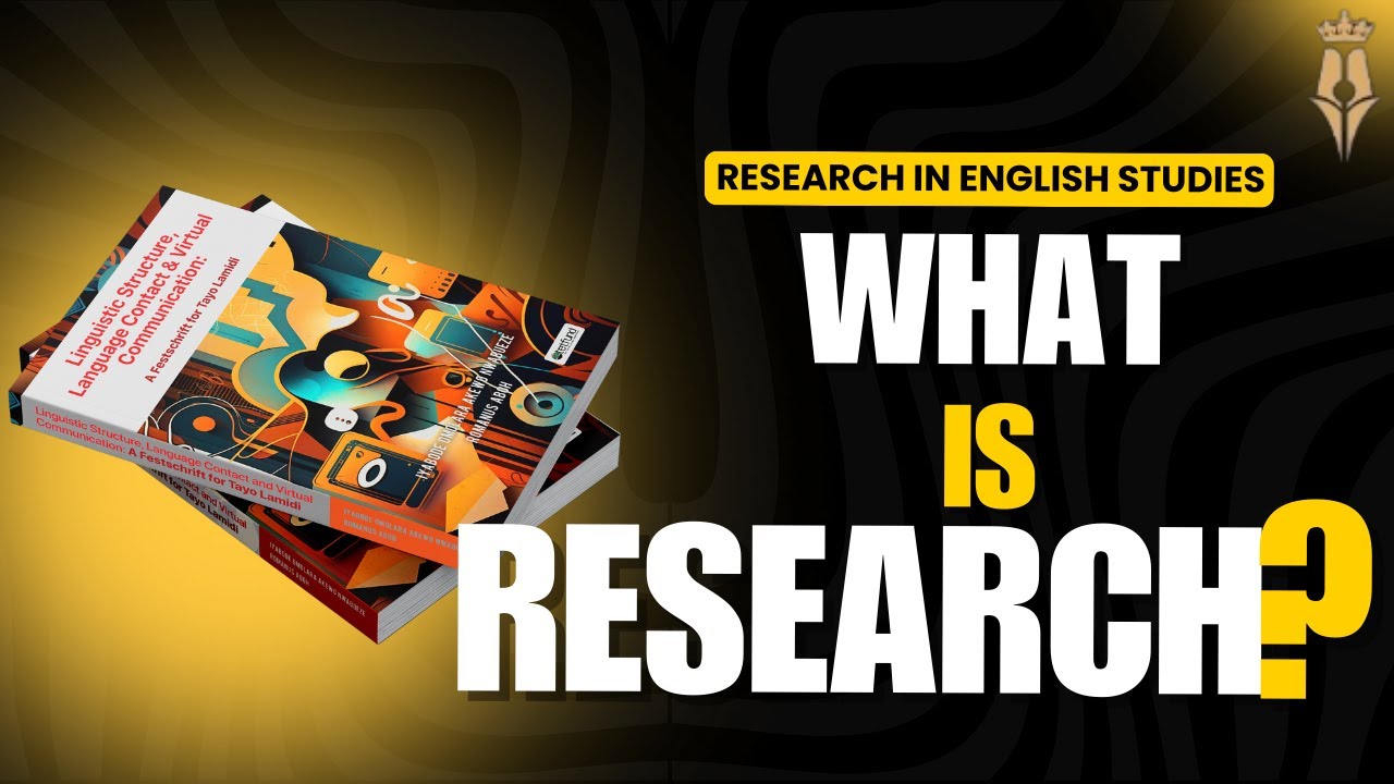 What is research? #research #esllearners #englishstudies  #language  #akewoauthe