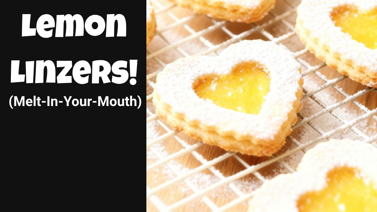 🍋 Melt-in-Your-Mouth Lemon Linzer Cookies