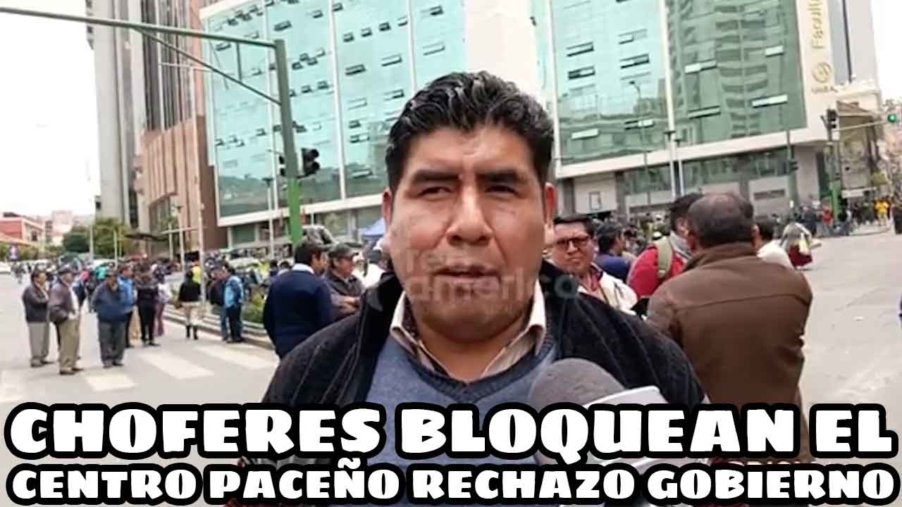 CHOFERES BLOQUEAN EN LA PAZ POR QUE GOBIERNO SIGUE VENDIENDO COMBUSTIBLES DE MALA CALIDAD..