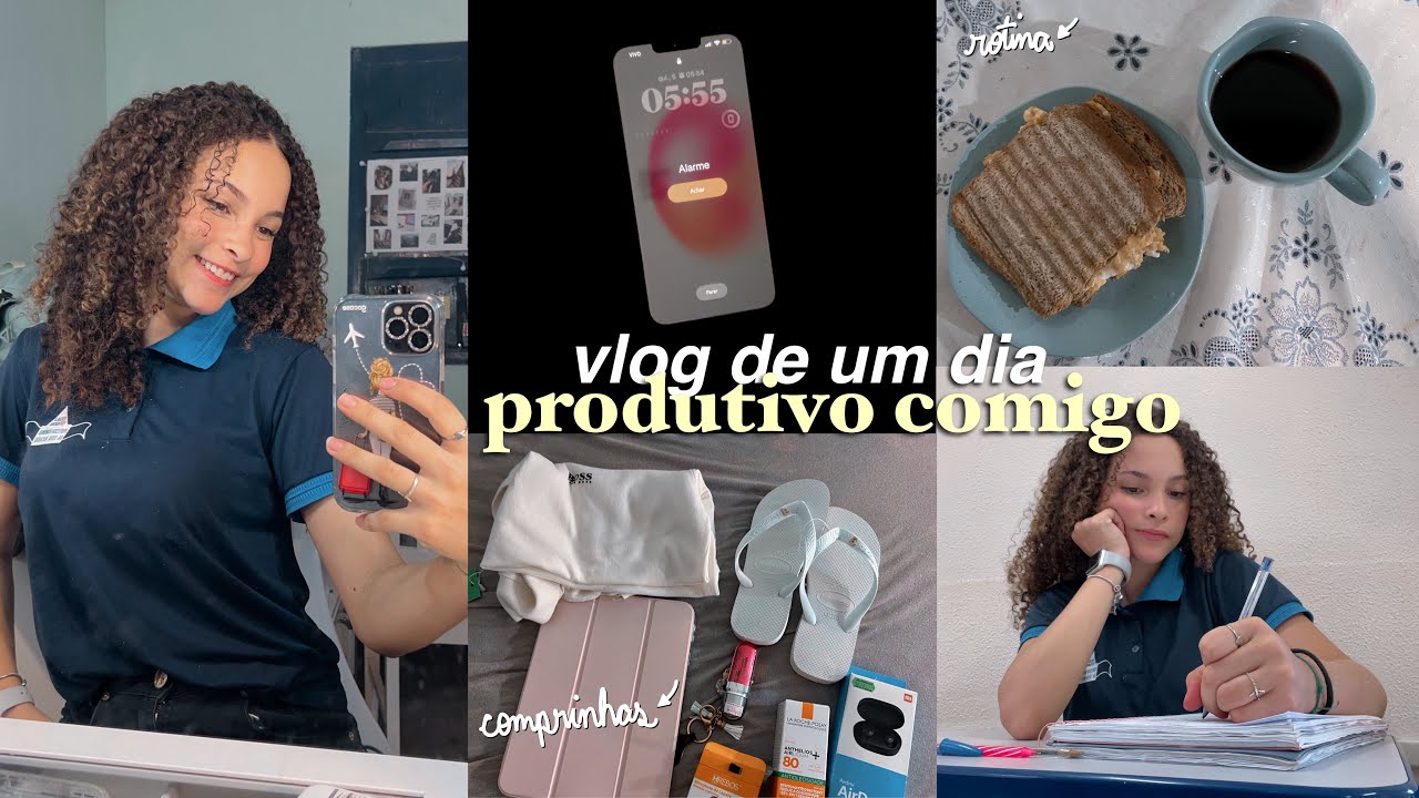 VLOG: um dia produtivo comigo | rotina, comprinhas…✨