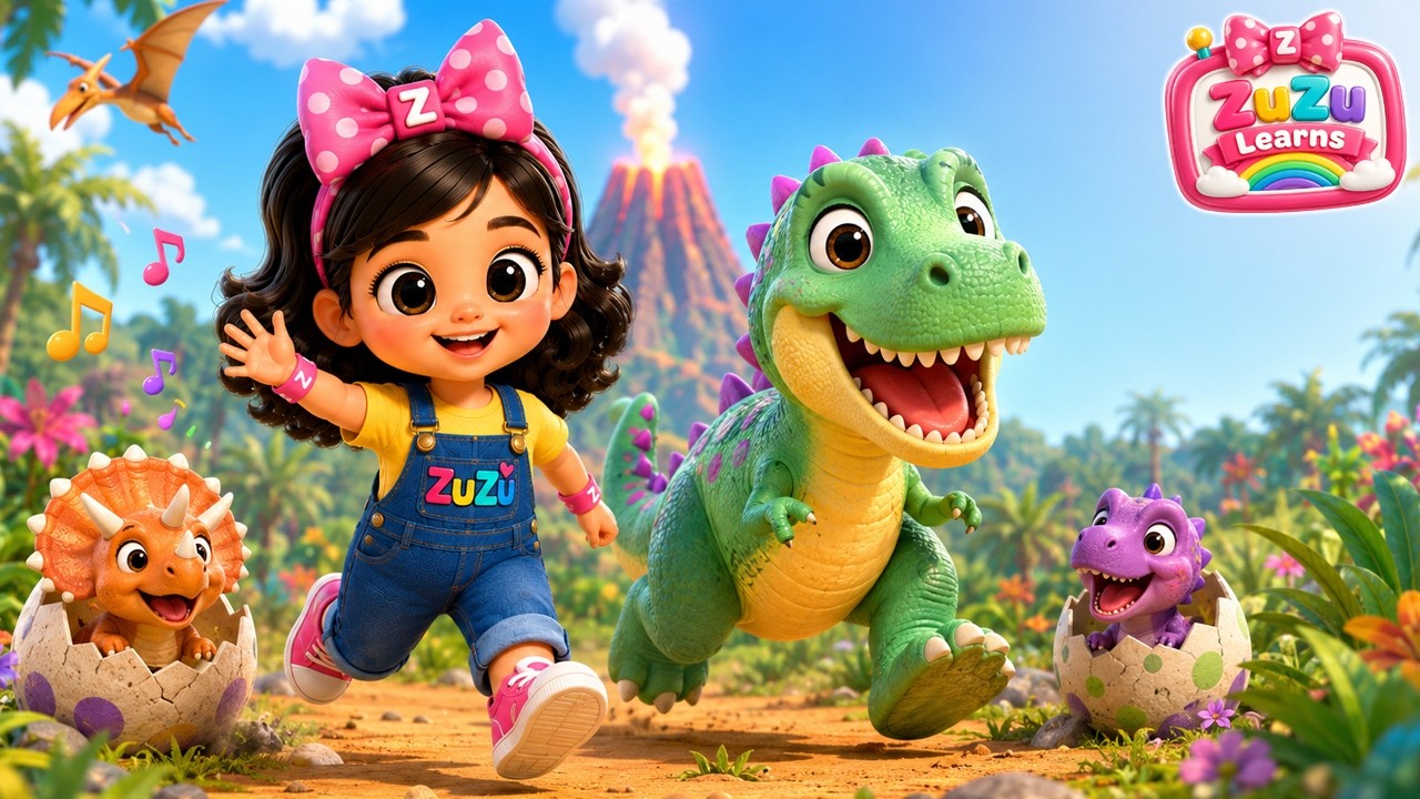 Roar Roar Dinosaur Song for Kids – Fun Dino Countdown Adventure 🦖