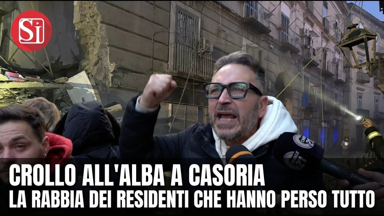 Crollo a Casoria, la rabbia e la disperazione dei residenti ora sfollati