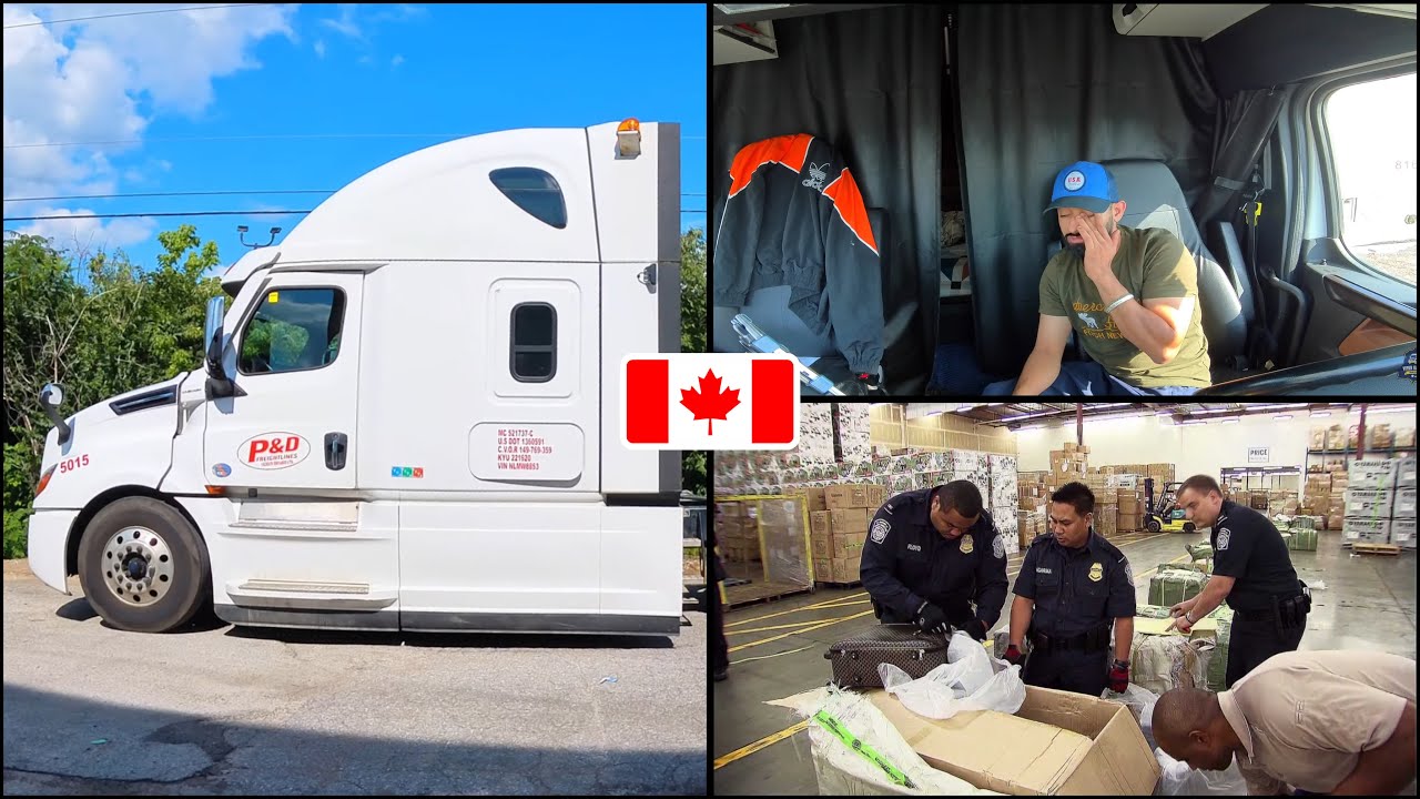 I got checked by Canada/USA 🇺🇸 border’s officer || flatbed checking at border || VK264