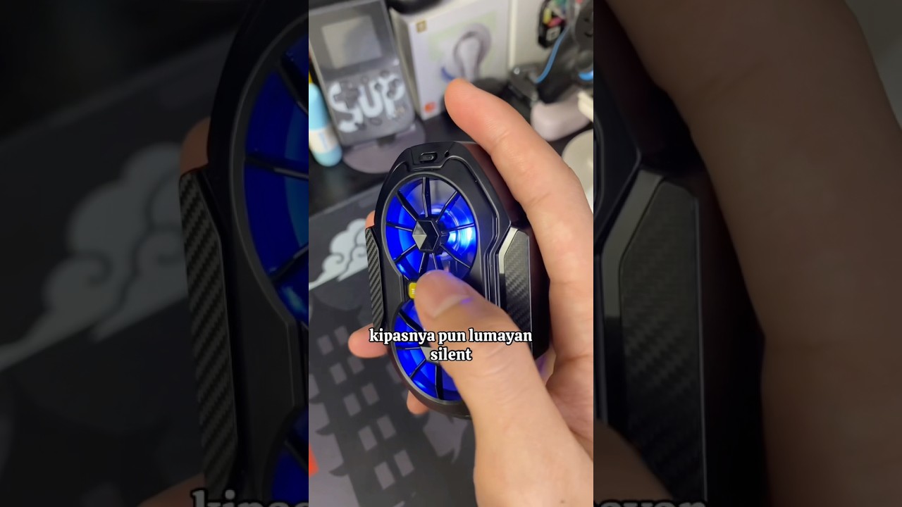 Fan Cooler FS01 Dengan Dua Kipas dan Ada Baterai