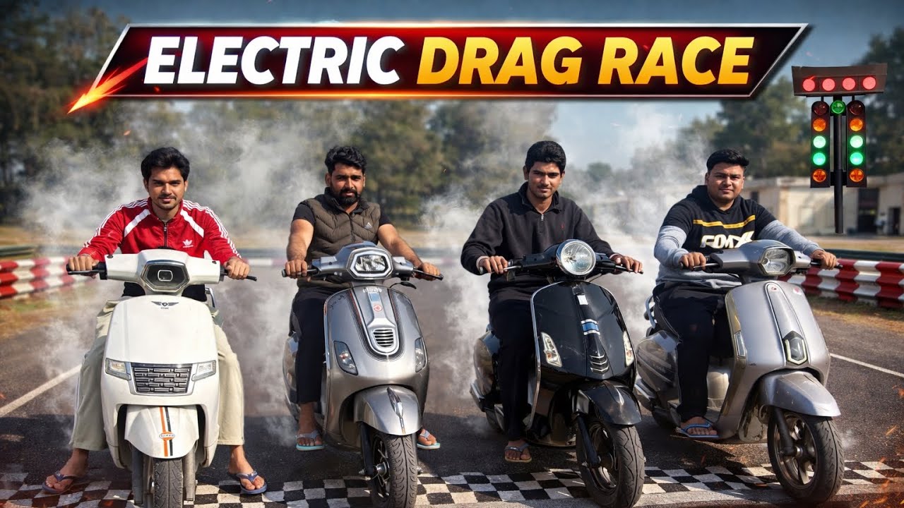 Electric Scooty Drag Race – Kaun Banuga Winner? Apna Vibes Vlog
