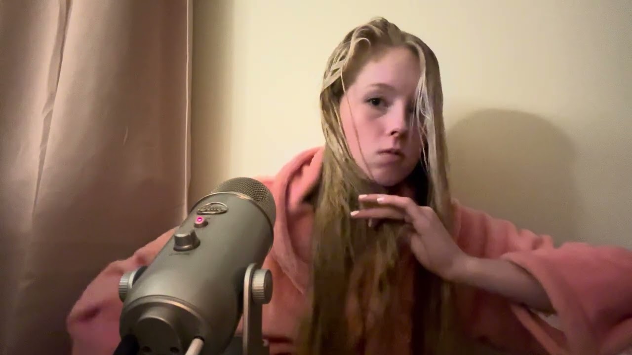 ASMR hair care/hair play