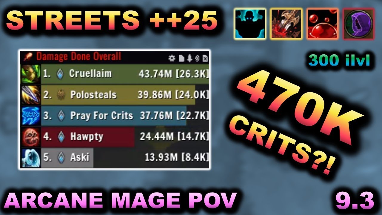 Arcane Mage 9.2.5 Season 4 POV - Tazavesh Streets ++25 Fortified