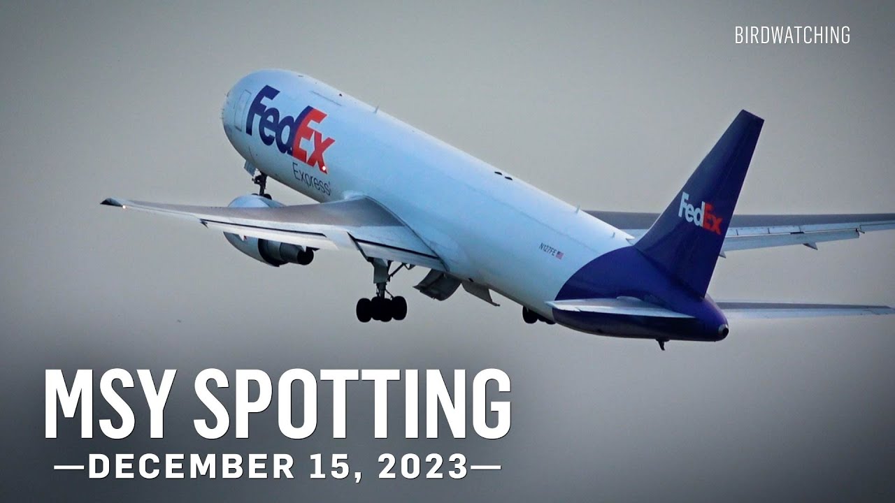 Plane Spotting at MSY New Orleans International Airport - December 15, 2023