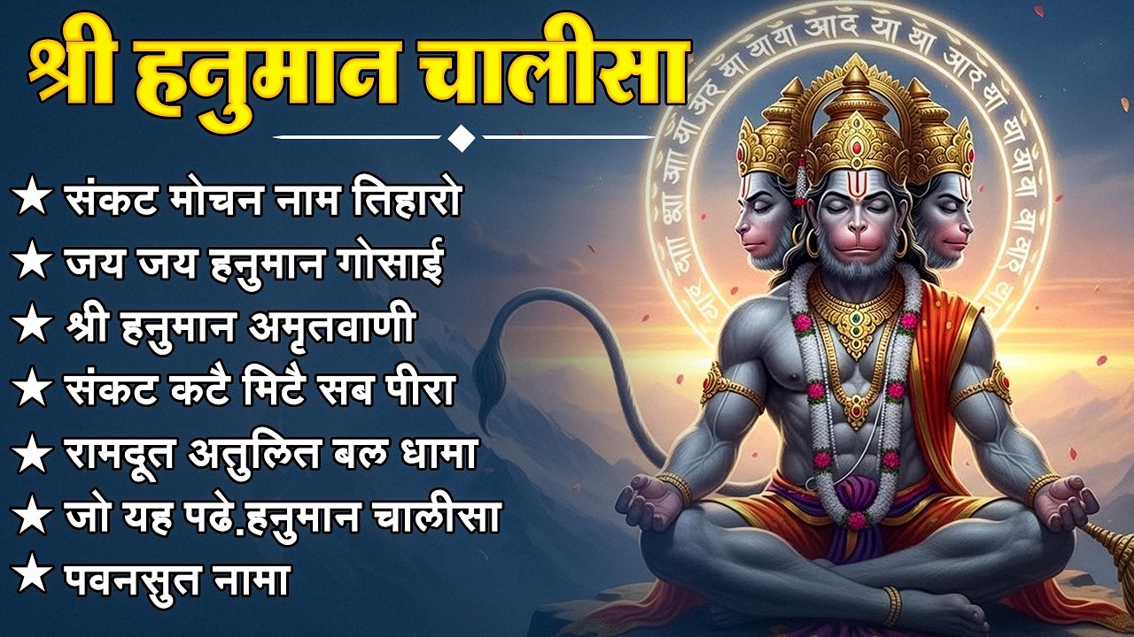 श्री हनुमान चालीसा 🌺🙏 shree hanuman chalisa original video 🙏🌺 gulshan kumar hariharan full hd
