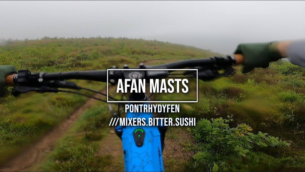 Skidding around Afan Masts
