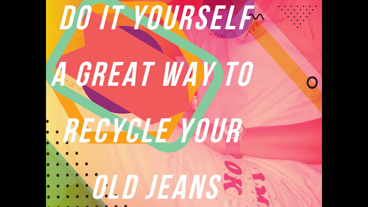 diy..Great idea and way to recycle old jeans//فكرة رائعة لإعادة تدوير الجينز القديم