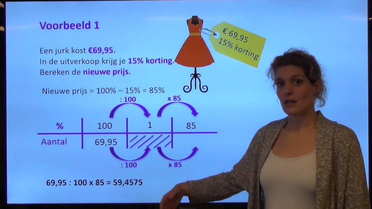 Rekenen met procenten toe- en afname 2