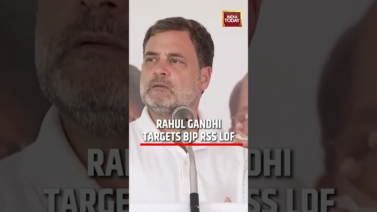 Rahul Gandhi In Kerala, Alleges BJP RSS Left Link, Targets LDF Leaders In Alappuzha Speech