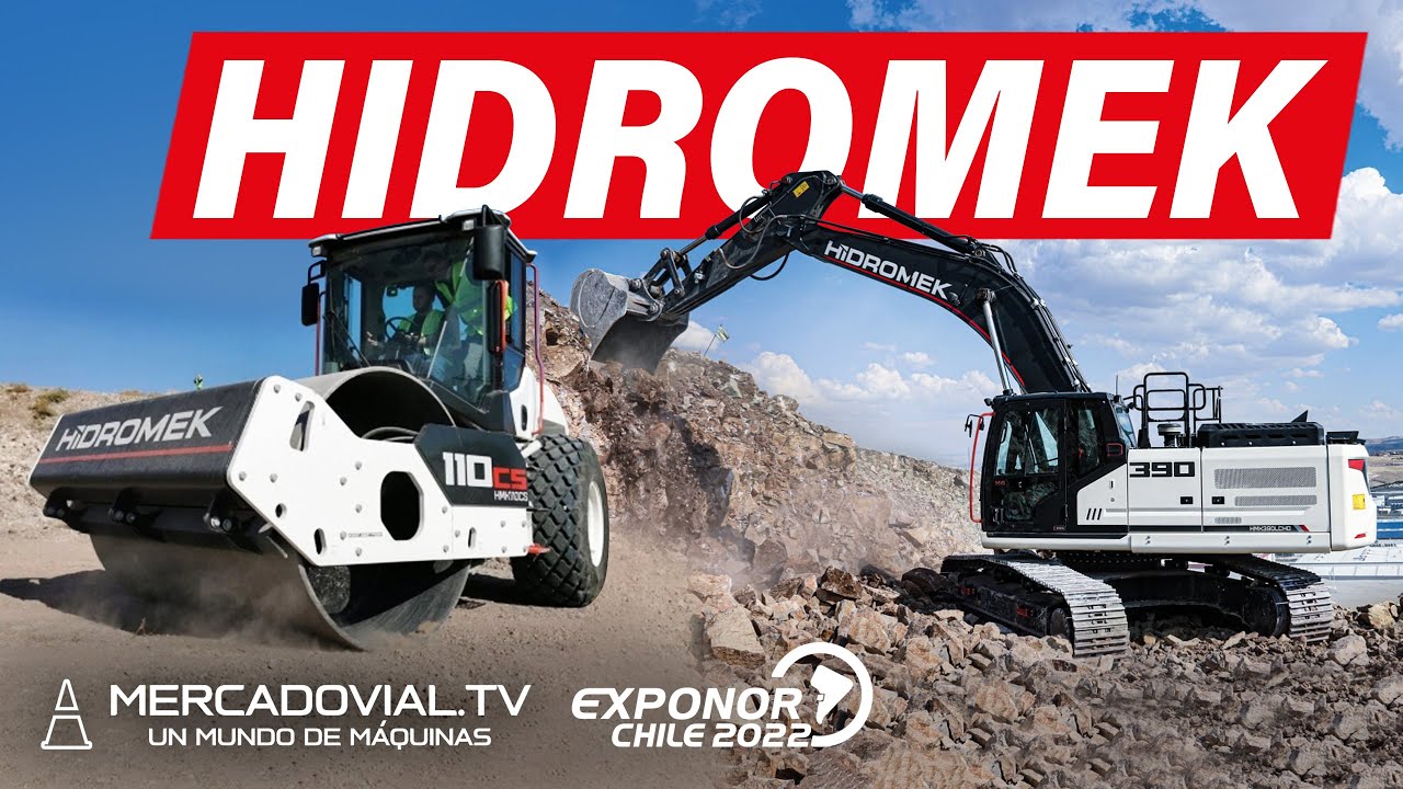 CONTACTO Equipos HIDROMEK | Rodillo Compactador 110CS y Excavadora 390LCHD | Tattersall | Exponor