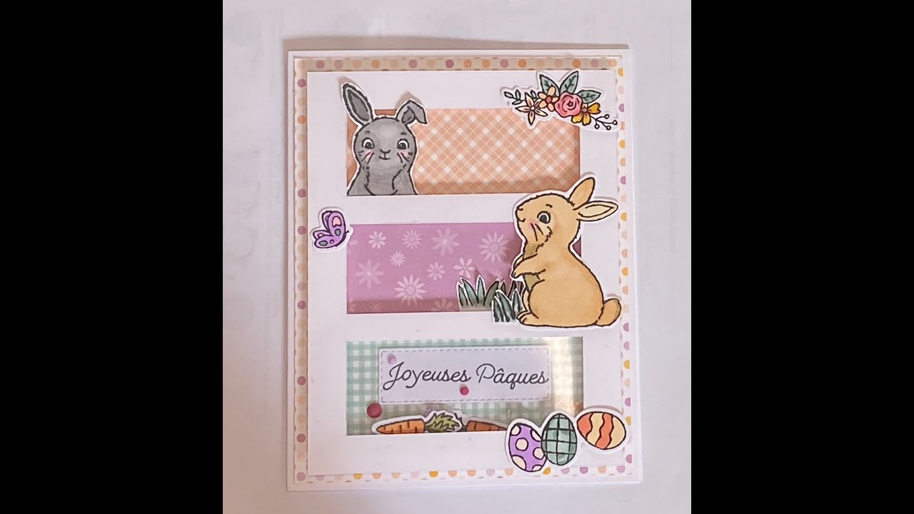 CARTE SHAKER LAPIN DE PAQUES