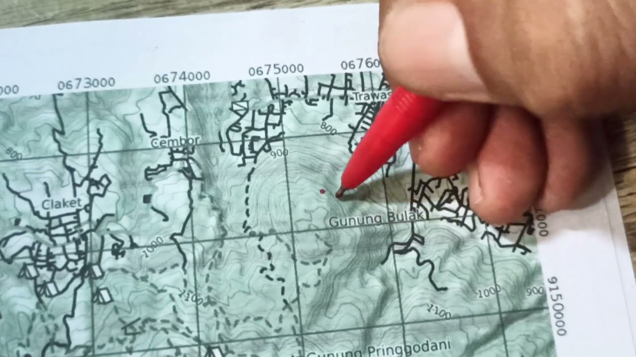 CARA MENEMUKAN DAN MENENTUKAN KOORDINAT UTM PADA PETA TOPOGRAFI SKALA 1:50.000