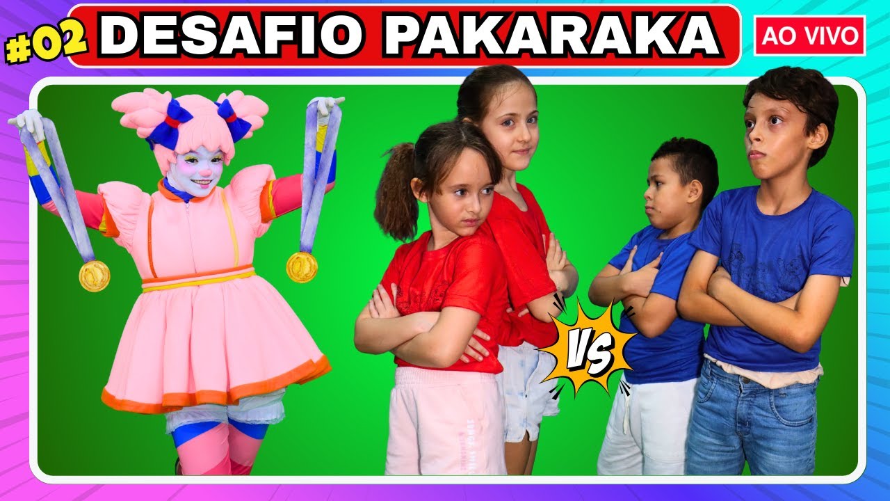 DESAFIO PAKARAKA AO VIVO! 🔴🔵 Duplas do Barulho Quem será o campeão de hoje?  | Episódio 2